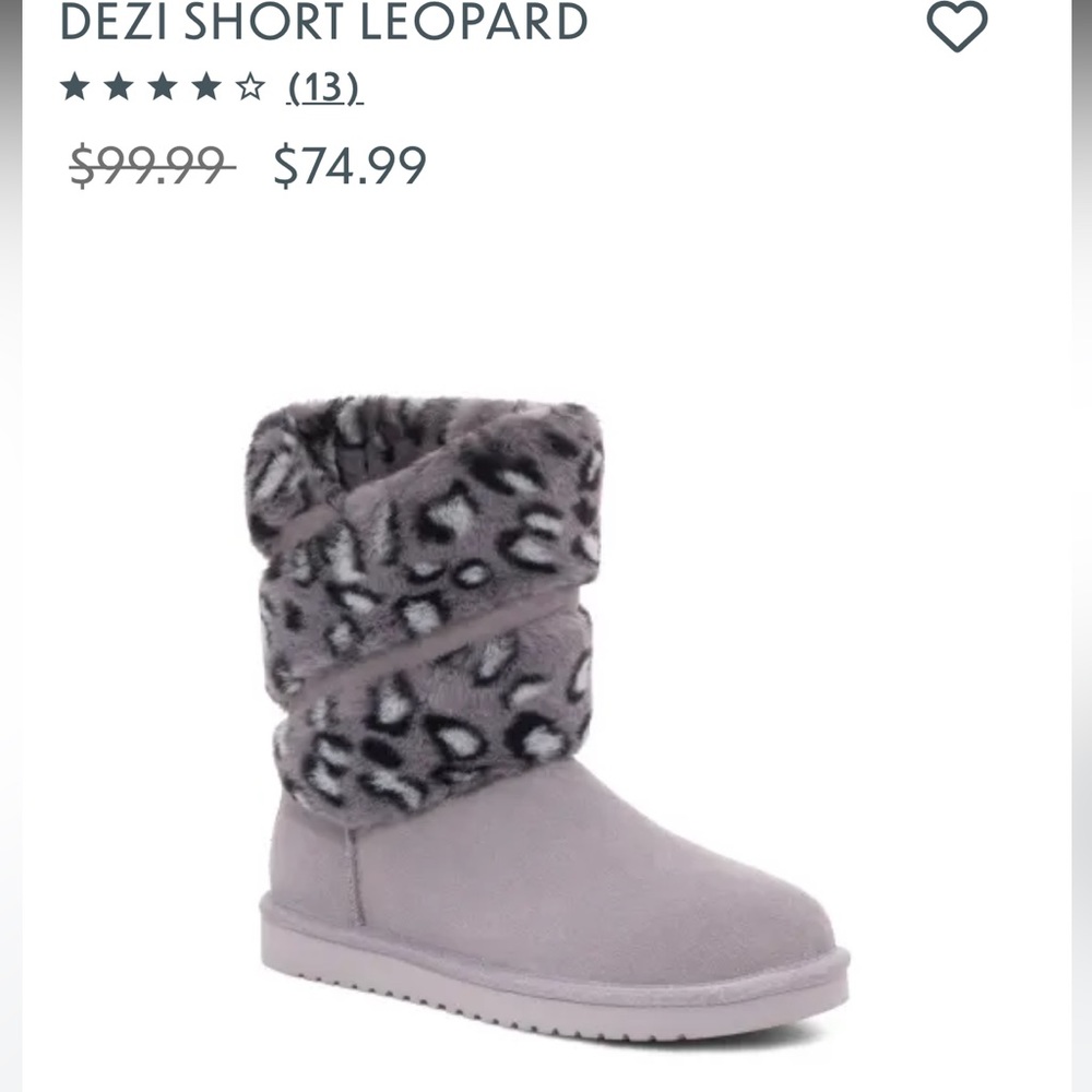 Koolaburra by Ugg Dezi Short Leopard Size 11 Boots